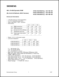 Click here to download HYB3164165AT Datasheet