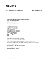 Click here to download HYM368020S Datasheet