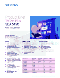 Click here to download SDA5457 Datasheet