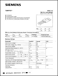 Click here to download BTS114E3045 Datasheet