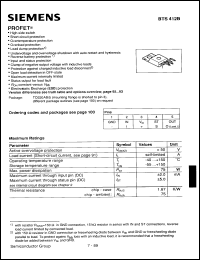 Click here to download BTS412BE3043 Datasheet