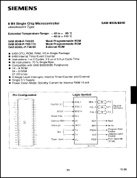 Click here to download SAB8035L-P-T40/85 Datasheet