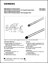 Click here to download SFH309P2 Datasheet