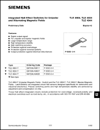 Click here to download TLE4904F Datasheet