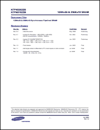 Click here to download K7P403622B-HC25 Datasheet