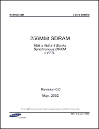 Click here to download K4S560432D-NL7C Datasheet