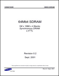 Click here to download K4S641632E-TC1H Datasheet