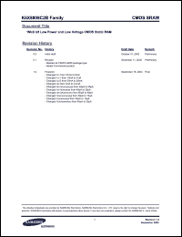 Click here to download K6X8008C2B-TB55 Datasheet