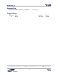 Click here to download K1S32161CC-I Datasheet