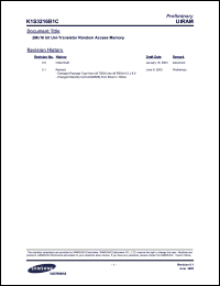 Click here to download K1S3216B1C-I Datasheet