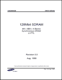 Click here to download K4S280832B-TC80 Datasheet