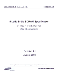 Click here to download K4S510432B-UC75 Datasheet