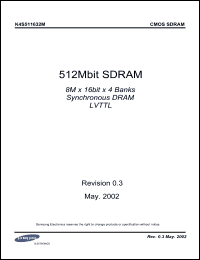 Click here to download K4S511632M-TC Datasheet