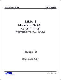 Click here to download K4S511633C-YL/N1L Datasheet