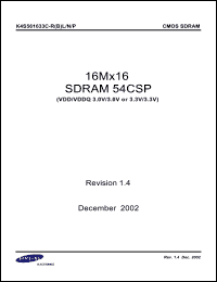 Click here to download K4S561633C-RL Datasheet