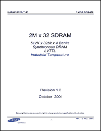 Click here to download K4S643232E-TI Datasheet