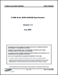 Click here to download K4T51163QB-ZCD5 Datasheet