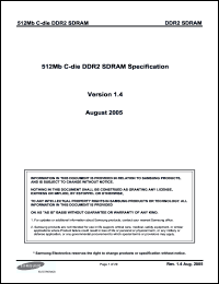 Click here to download K4T51083QC-ZCLE6 Datasheet