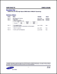 Click here to download K6R1016C1D-UI10 Datasheet