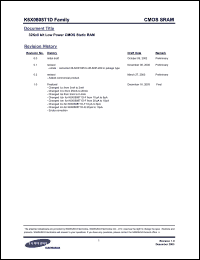 Click here to download K6X0808T1D-GF85 Datasheet