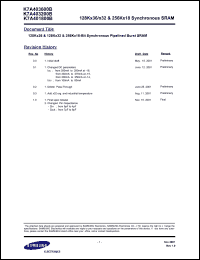 Click here to download K7B403625B-QC Datasheet