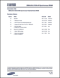 Click here to download K7A803609B Datasheet