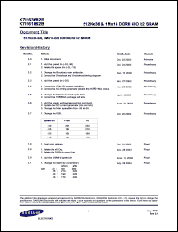 Click here to download K7I163682B-FC30 Datasheet