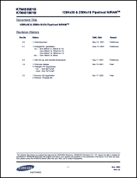 Click here to download K7N403601B-QC13 Datasheet