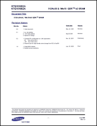 Click here to download K7Q161882 Datasheet