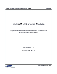 Click here to download M374S3323ETU-C7A Datasheet