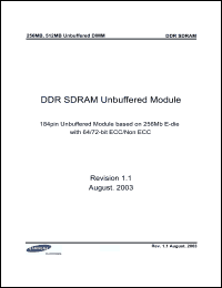 Click here to download M381L3223ETM-CLB3 Datasheet