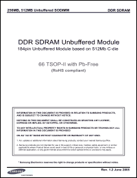 Click here to download M470L6524CU0-LB3 Datasheet