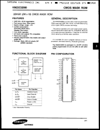 Click here to download KM23C32000FP25 Datasheet