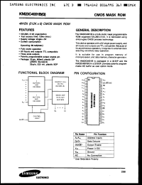 Click here to download KM23C4001A15 Datasheet