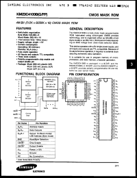 Click here to download KM23C4100BFP15 Datasheet