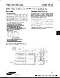 Click here to download KM416V254BTR7 Datasheet