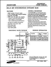 Click here to download KM48S2020AT10 Datasheet