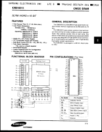 Click here to download KM616513J15 Datasheet