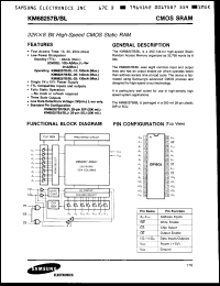 Click here to download KM68257LP35 Datasheet