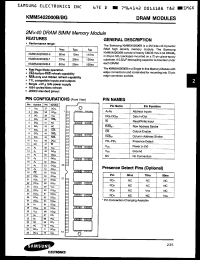 Click here to download KMM5402000BG7 Datasheet