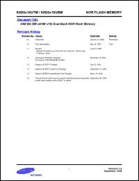 Click here to download K8D6316UTM-PC08 Datasheet