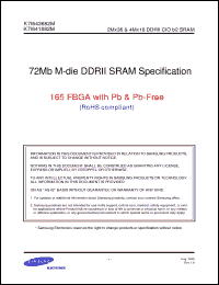 Click here to download K7I641882M-FC25 Datasheet