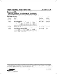 Click here to download KM6161002CLI Datasheet