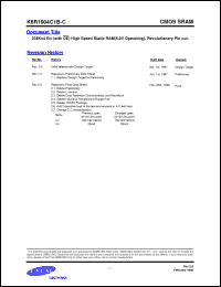 Click here to download K6R1004C1B-J8 Datasheet