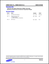 Click here to download KM681002CL-20 Datasheet