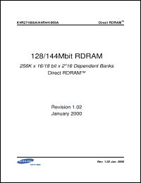 Click here to download K4R271669A-NMCG6 Datasheet