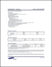 Click here to download K4X56323PG Datasheet