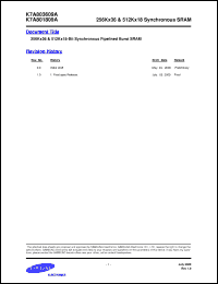 Click here to download K7A801809A Datasheet