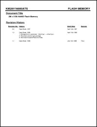 Click here to download KM29V16000ATS Datasheet