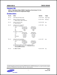 Click here to download KM641001A-15 Datasheet